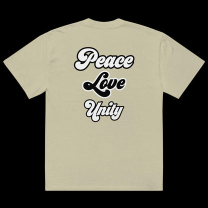 ATD "PEACE" Oversized faded t-shirt