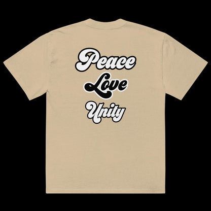 ATD "PEACE" Oversized faded t-shirt
