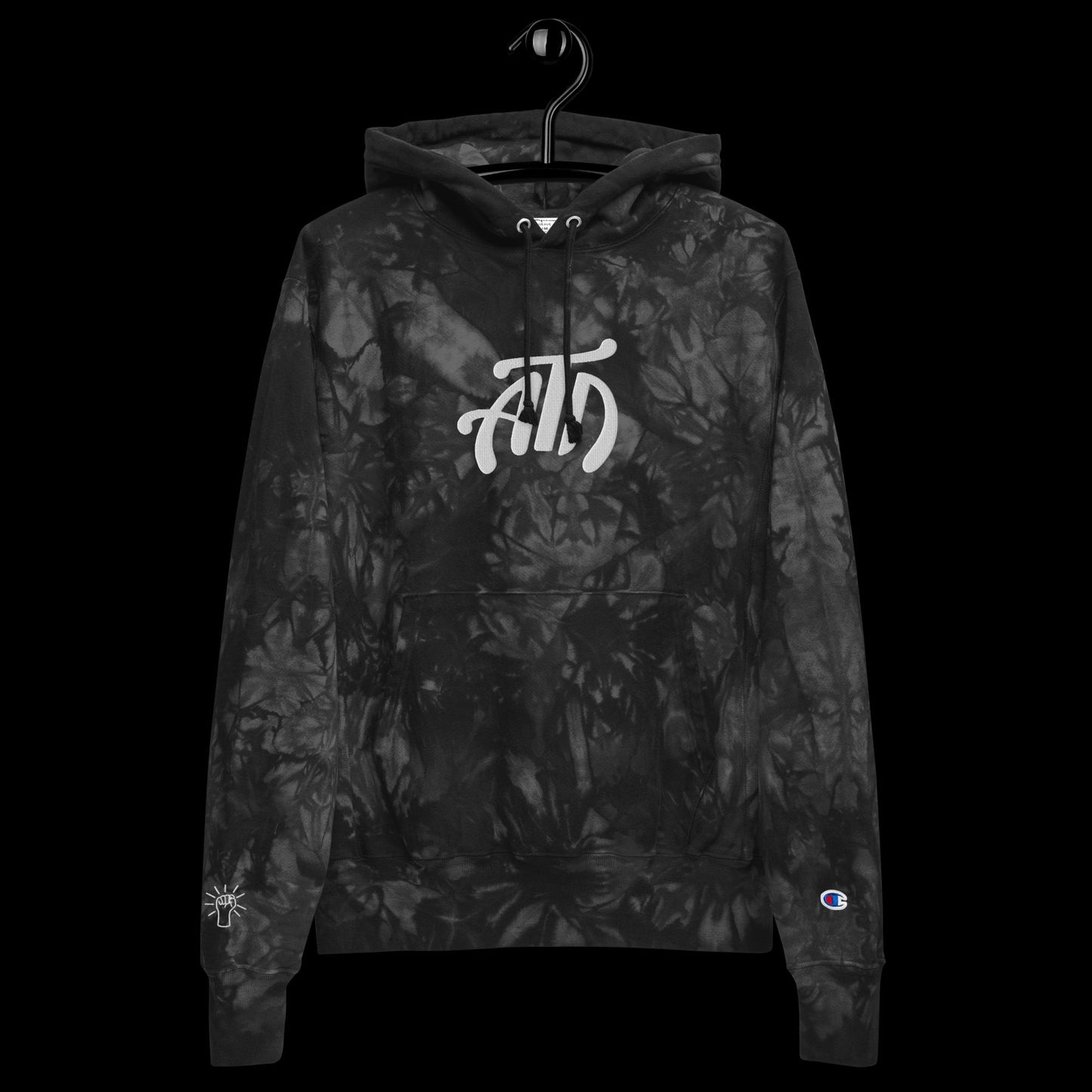 ATD Unisex Champion tie-dye hoodie